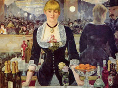 Edouard Manet, A Bar at the Folies-Bergeres, 1882, (Courtauld Institute Galleries, London)